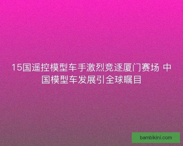 15国遥控模型车手激烈竞逐厦门赛场 中国模型车发展引全球瞩目